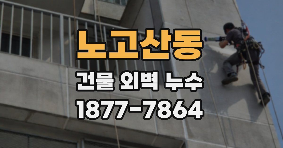 노고산동 건물 외벽 누수