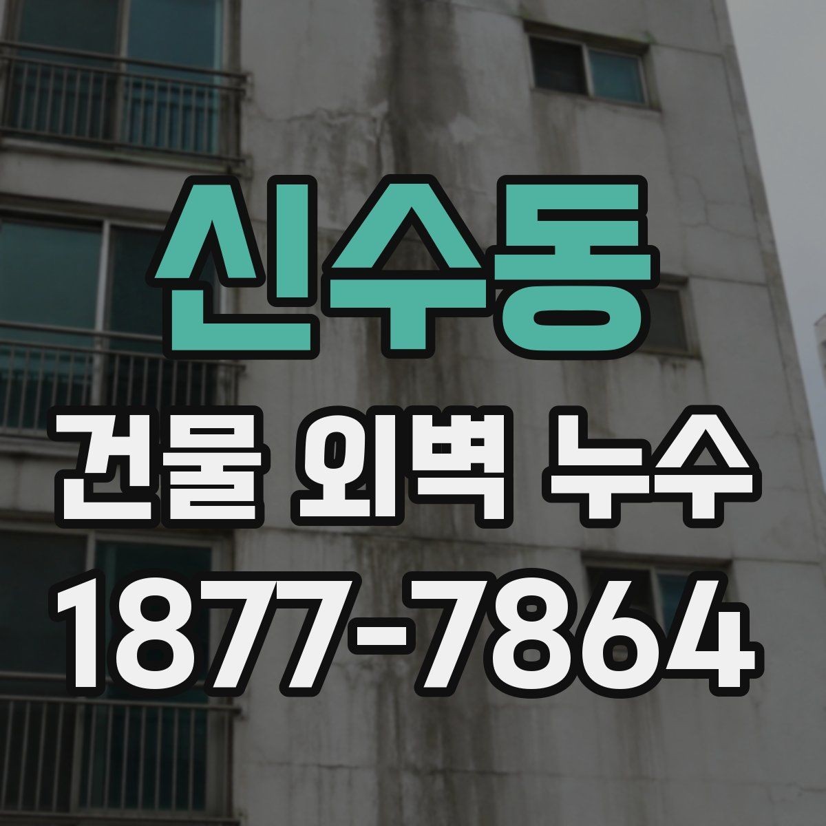 신수동 건물 외벽 누수 문제 해결을 위한 체크 순서