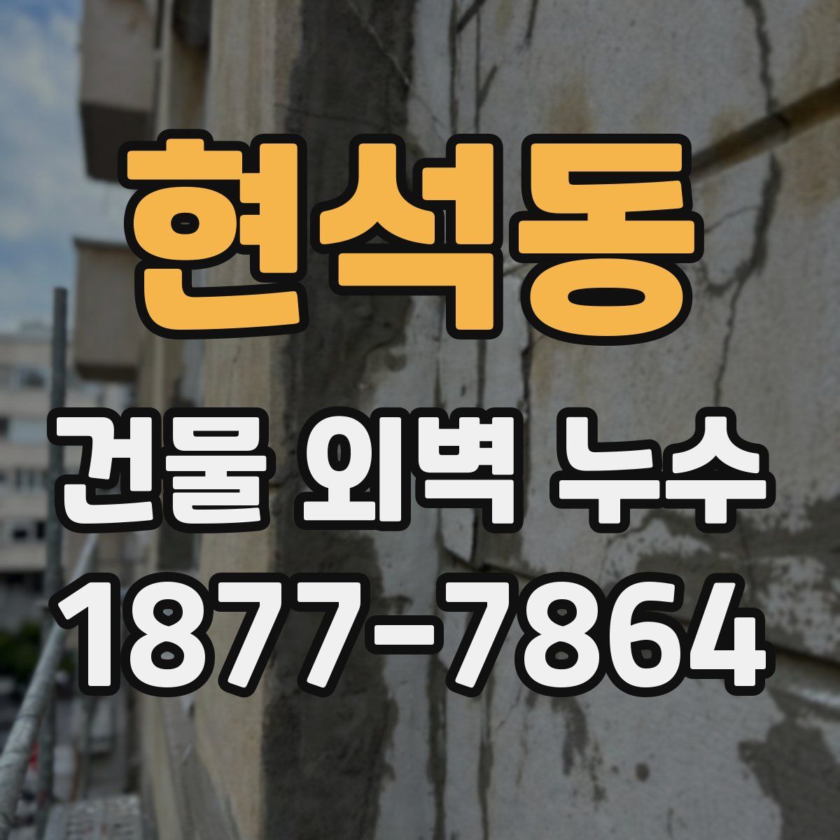 현석동 건물 외벽 누수