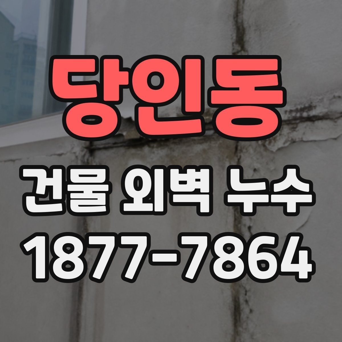 당인동 건물 외벽 누수 보수 공사 전 준비사항