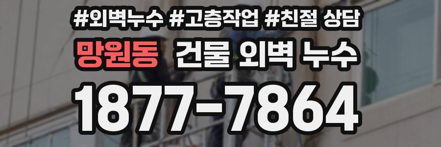 망원동 건물 외벽 누수