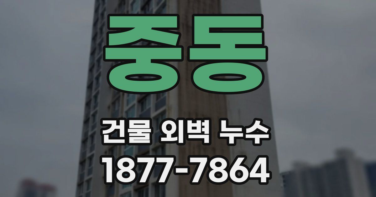 중동 건물 외벽 누수