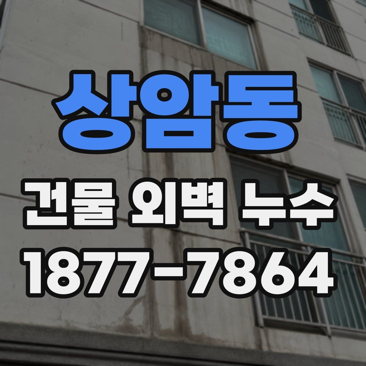 상암동 건물 외벽 누수 보수 방법 선택 가이드
