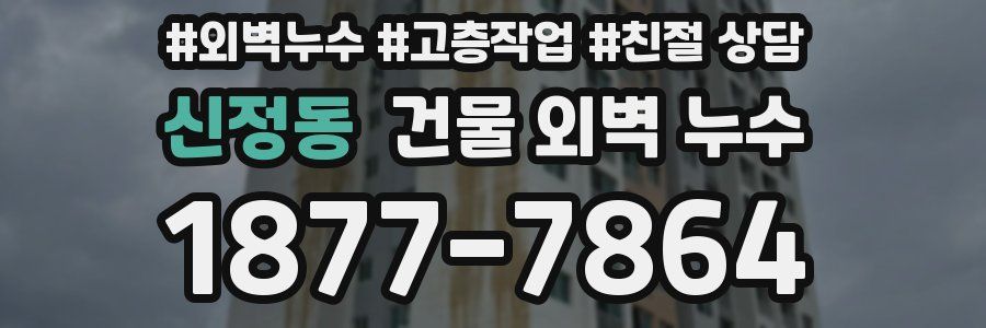 신정동 건물 외벽 누수