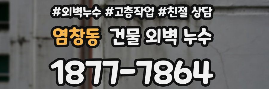 염창동 건물 외벽 누수