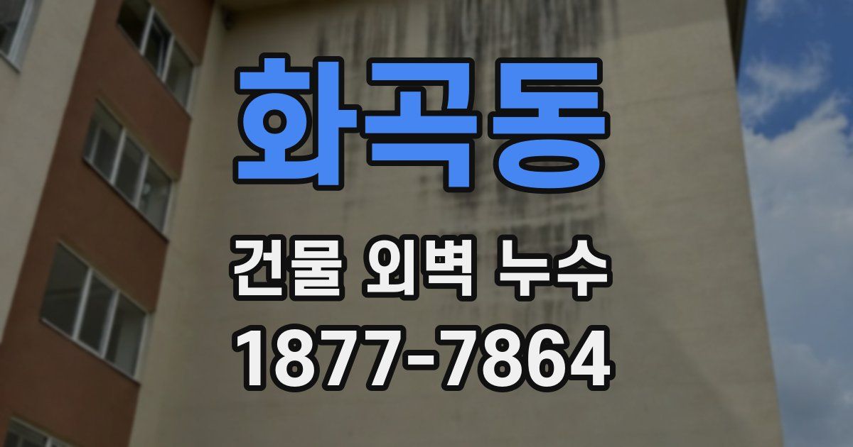 화곡동 건물 외벽 누수