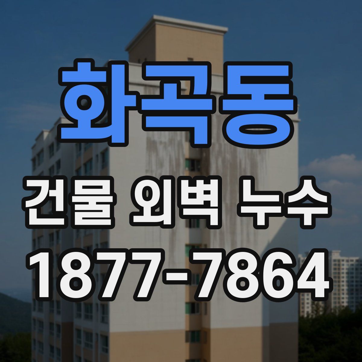 화곡동 건물 외벽 누수