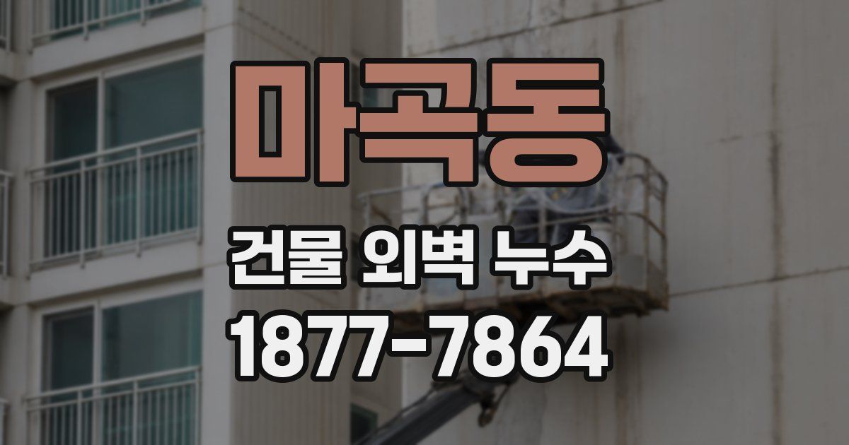 마곡동 건물 외벽 누수