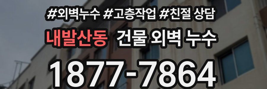 내발산동 건물 외벽 누수