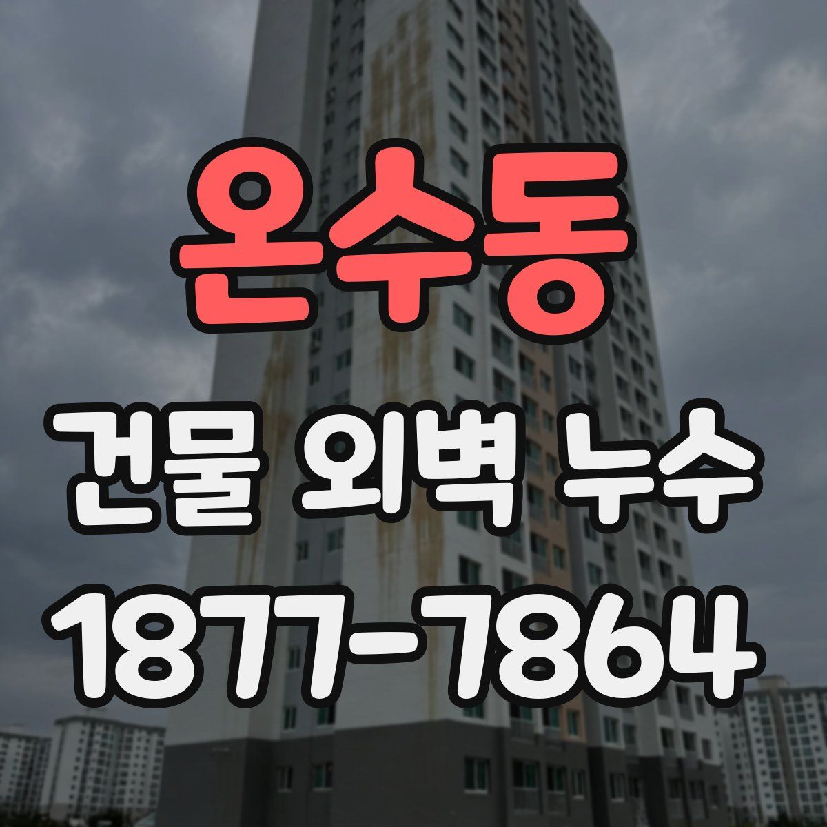 온수동 건물 외벽 누수