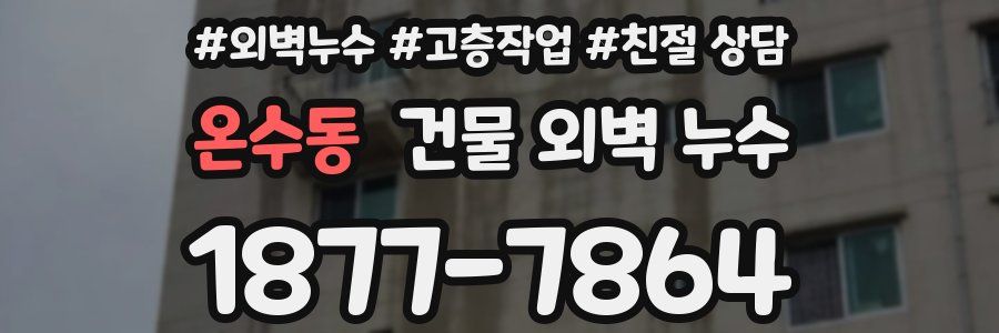 온수동 건물 외벽 누수