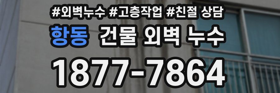 항동 건물 외벽 누수