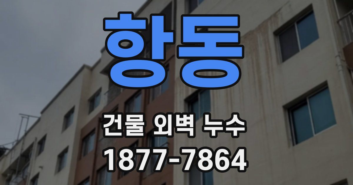항동 건물 외벽 누수