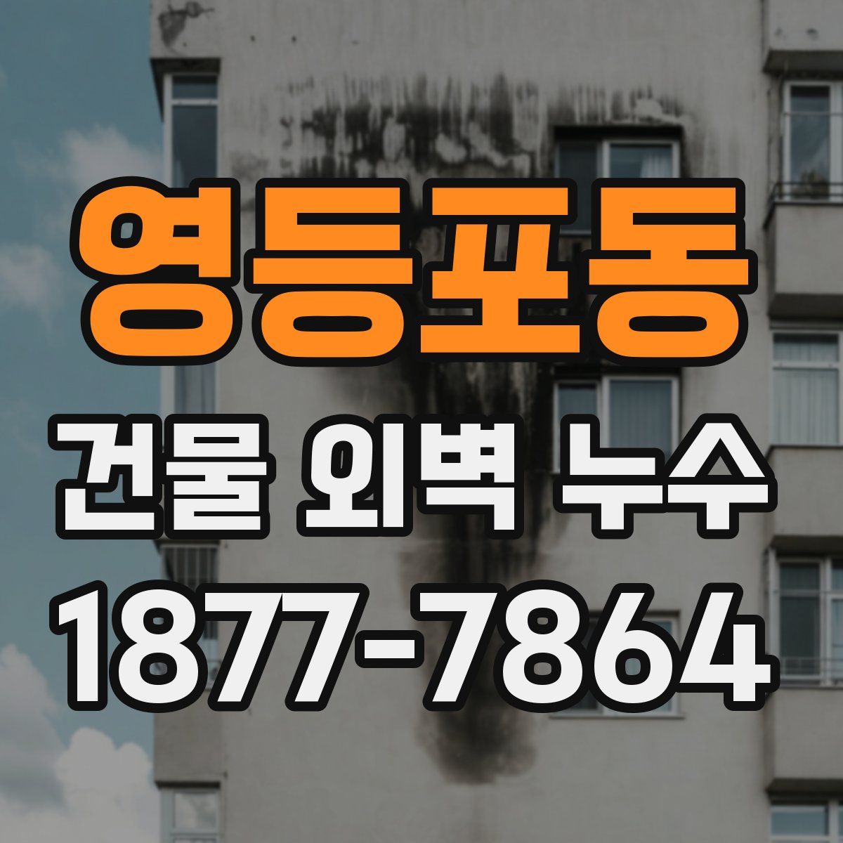 영등포동 건물 외벽 누수