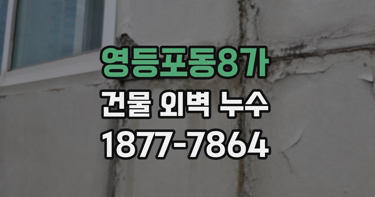 영등포동8가 건물 외벽 누수