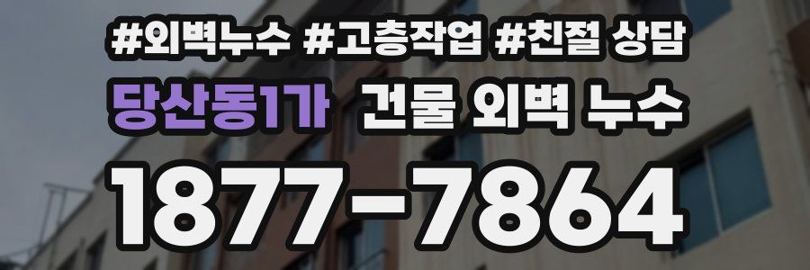 당산동1가 건물 외벽 누수