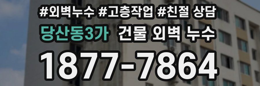 당산동3가 건물 외벽 누수