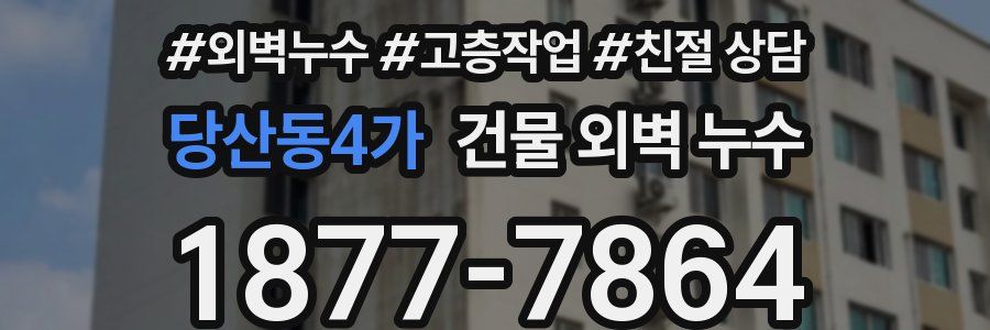당산동4가 건물 외벽 누수