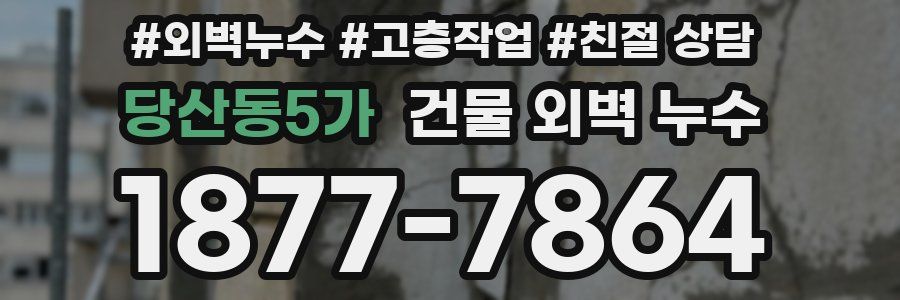 당산동5가 건물 외벽 누수