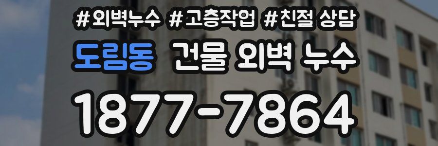 도림동 건물 외벽 누수