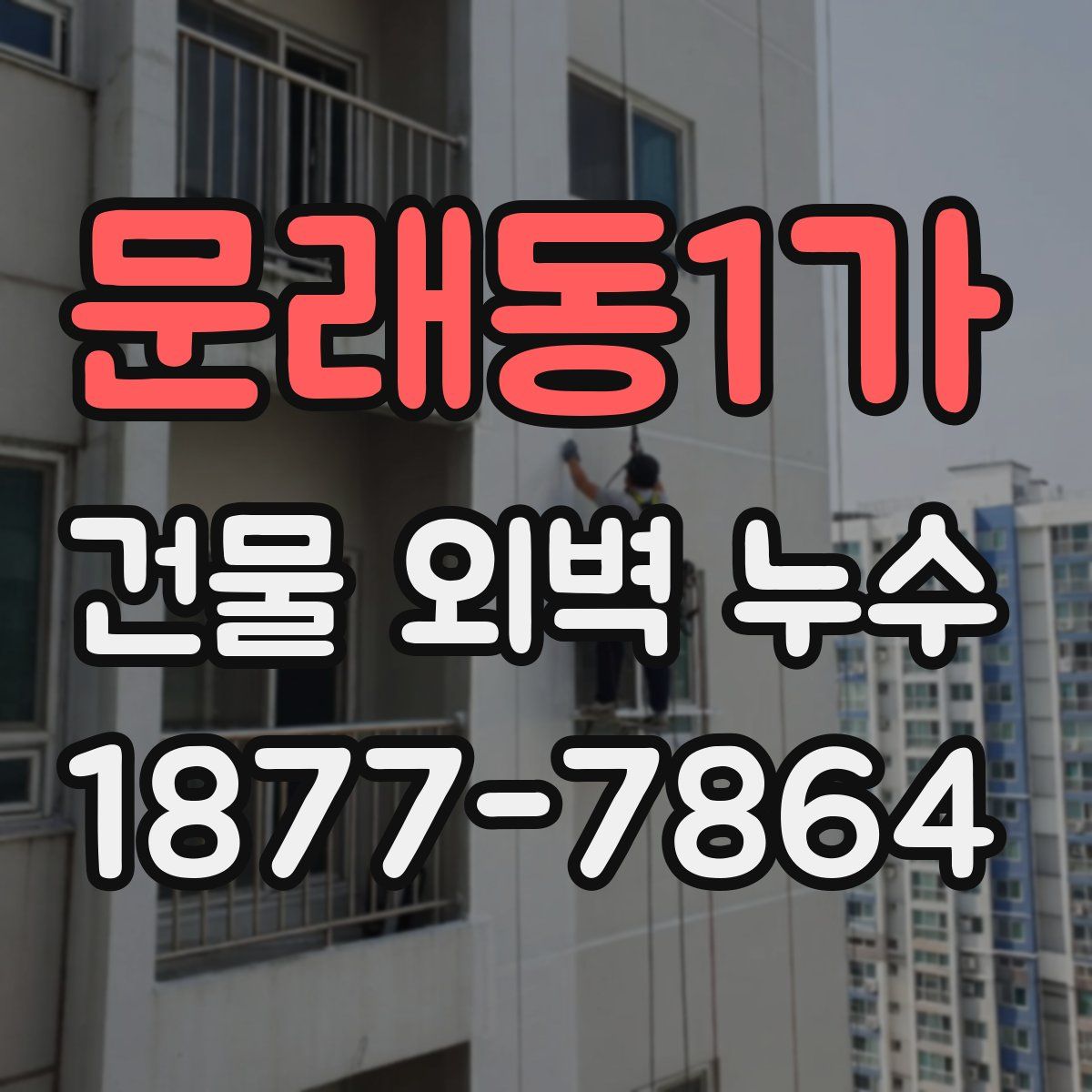 문래동1가 건물 외벽 누수