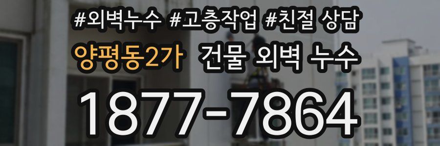 양평동2가 건물 외벽 누수