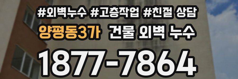 양평동3가 건물 외벽 누수