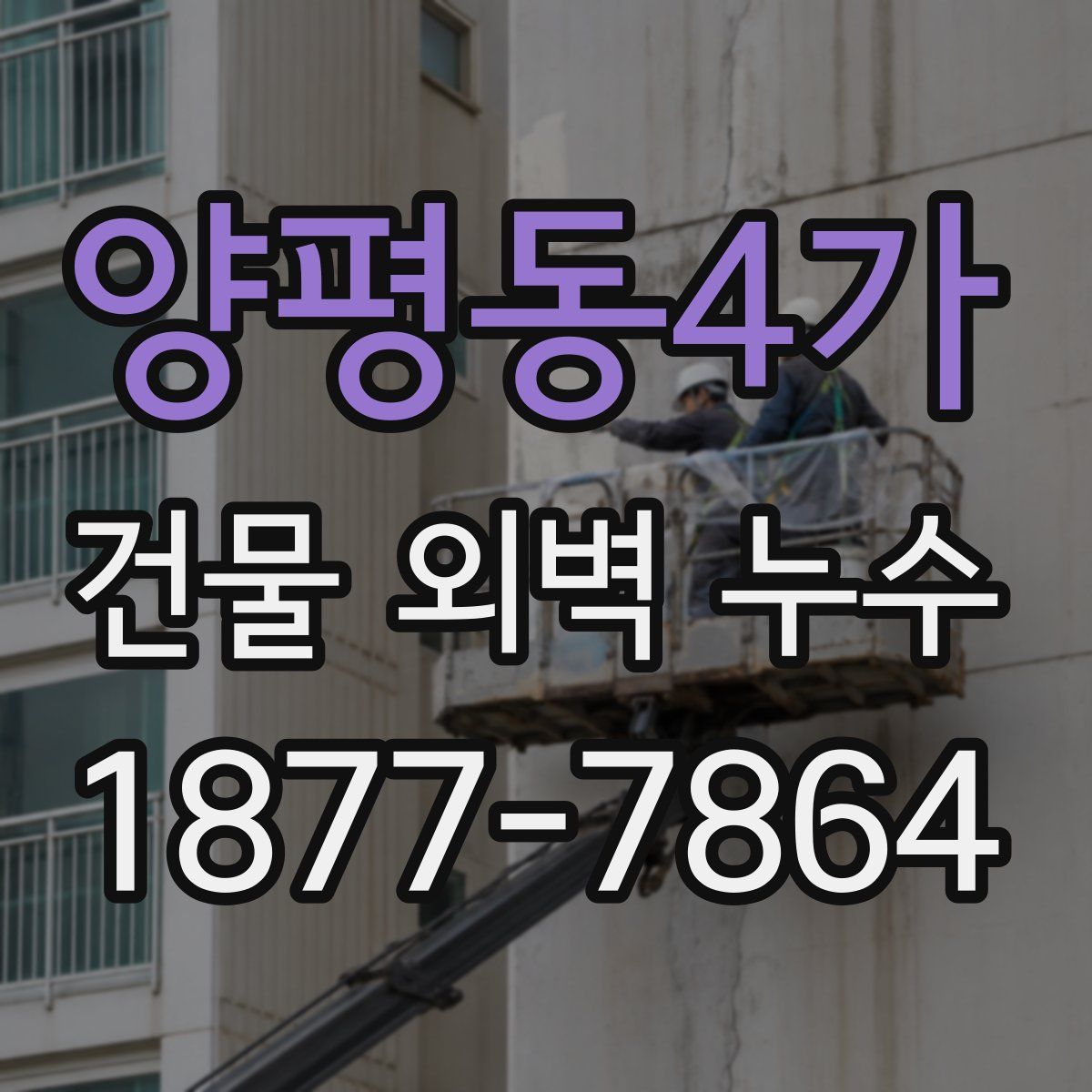 양평동4가 건물 외벽 누수