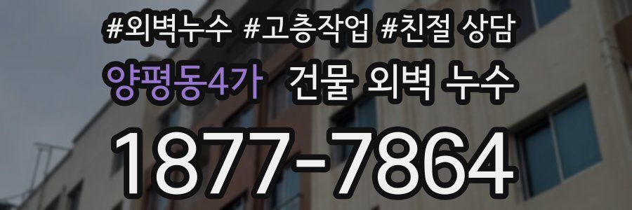 양평동4가 건물 외벽 누수