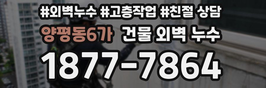 양평동6가 건물 외벽 누수