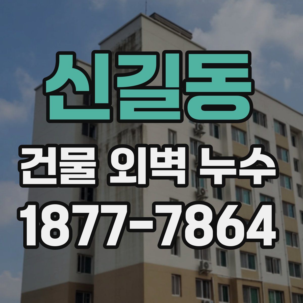 신길동 건물 외벽 누수