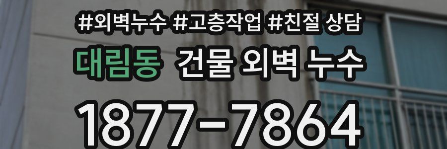 대림동 건물 외벽 누수