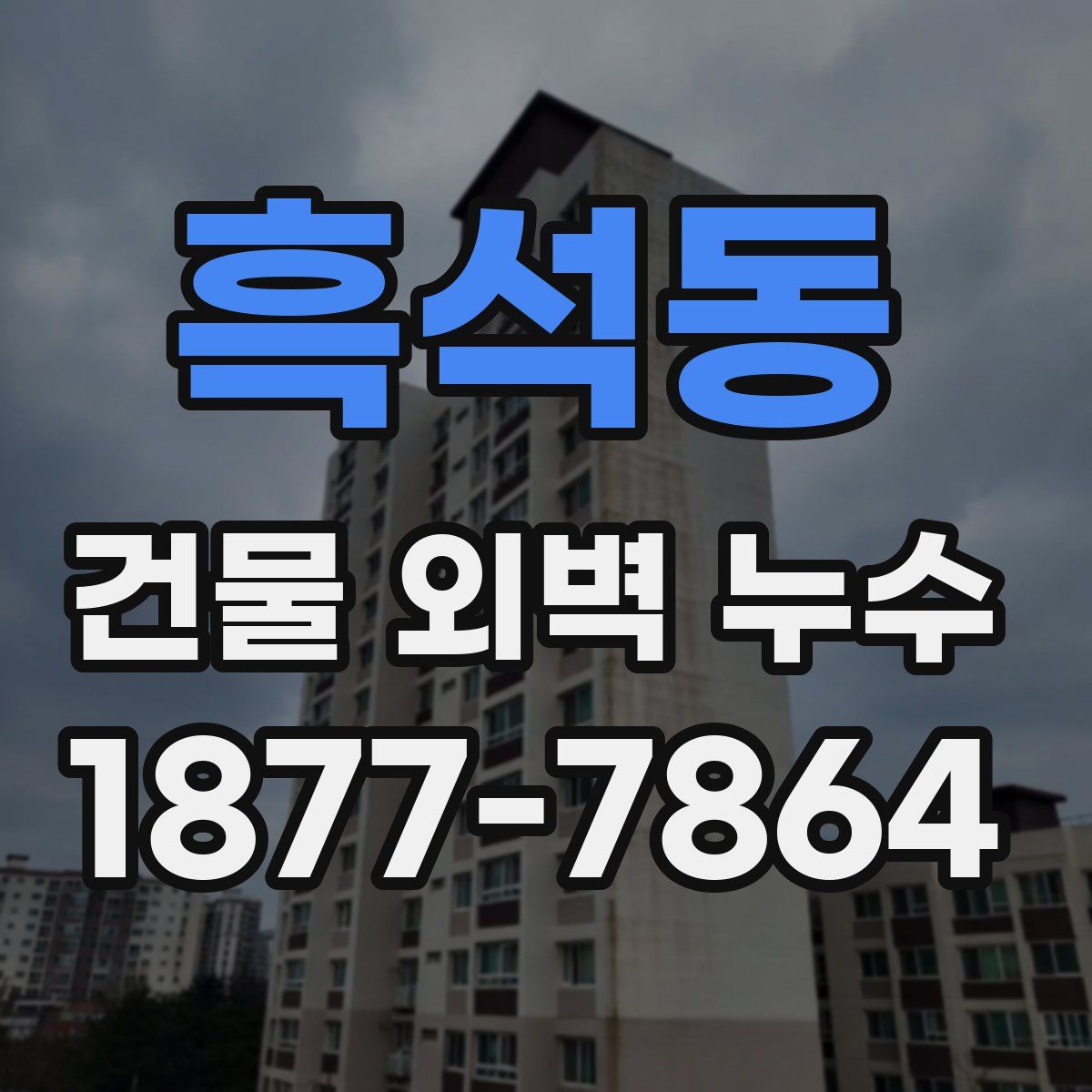 흑석동 건물 외벽 누수