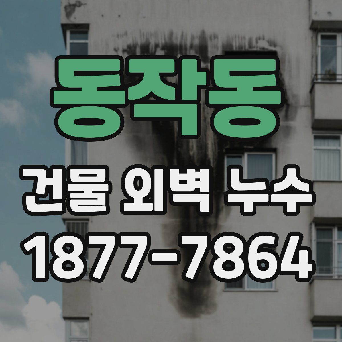 동작동 건물 외벽 누수