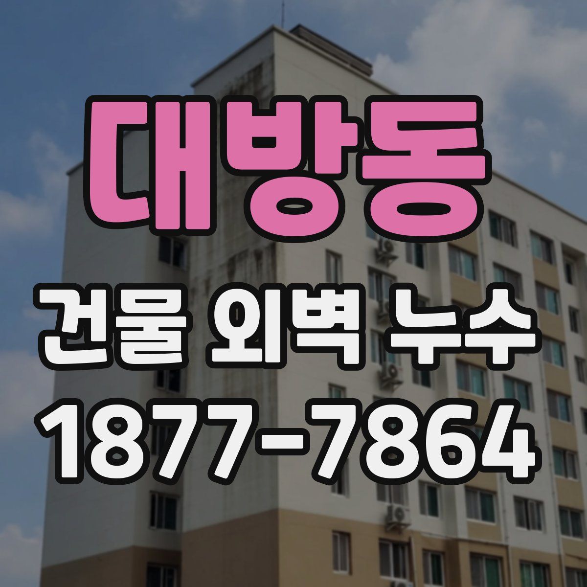 대방동 건물 외벽 누수