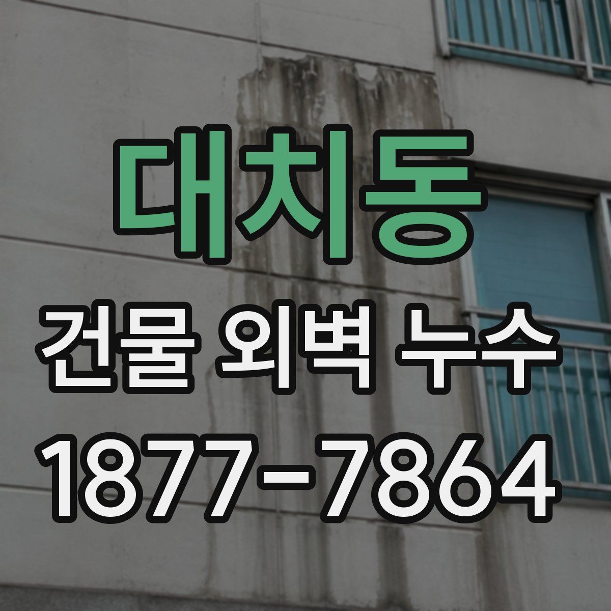 대치동 건물 외벽 누수