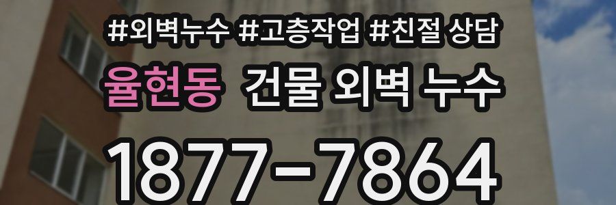 율현동 건물 외벽 누수