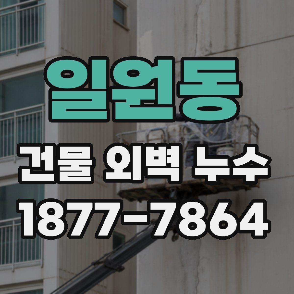 일원동 건물 외벽 누수