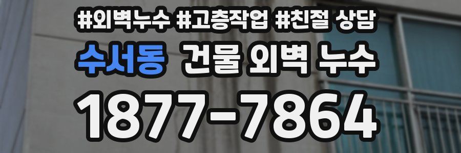 수서동 건물 외벽 누수