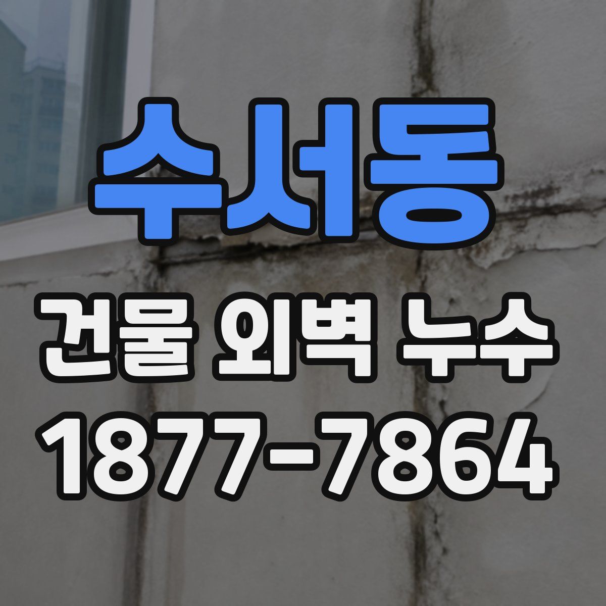 수서동 건물 외벽 누수