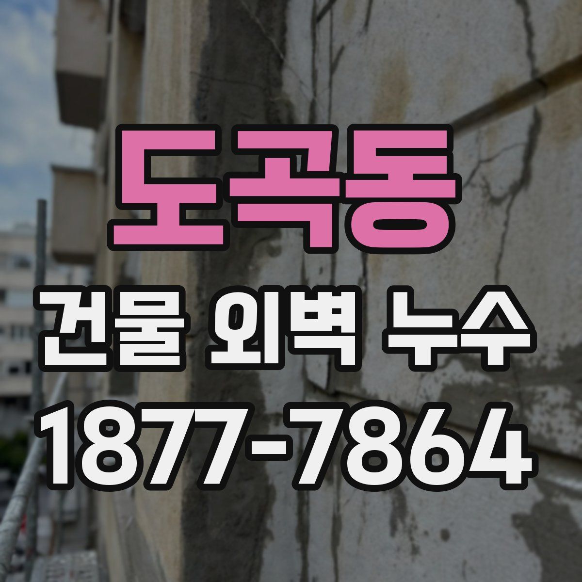 도곡동 건물 외벽 누수