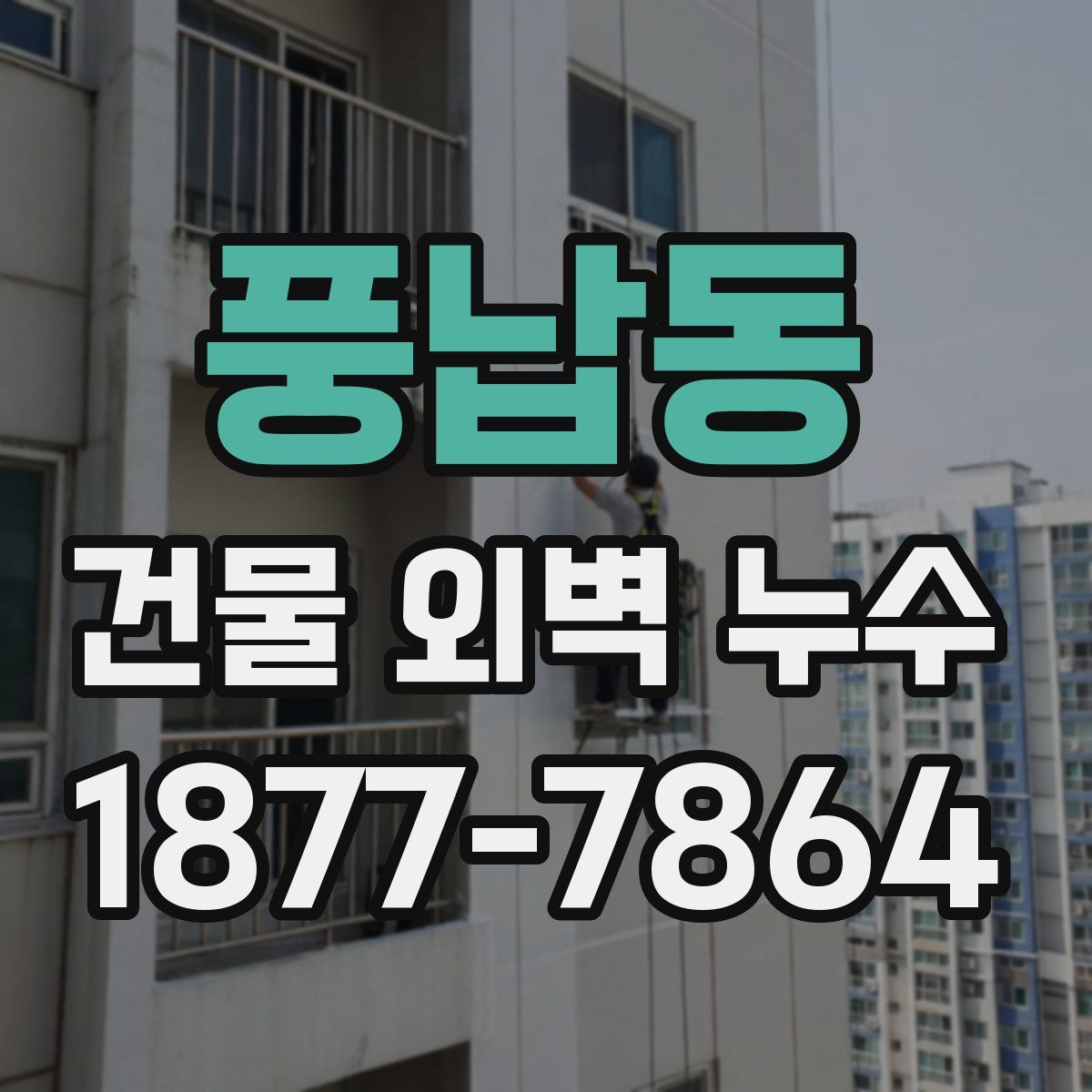 풍납동 건물 외벽 누수
