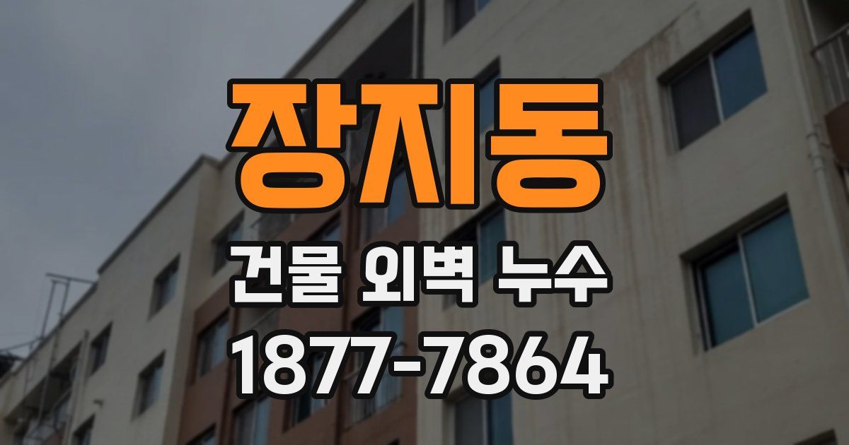 장지동 건물 외벽 누수