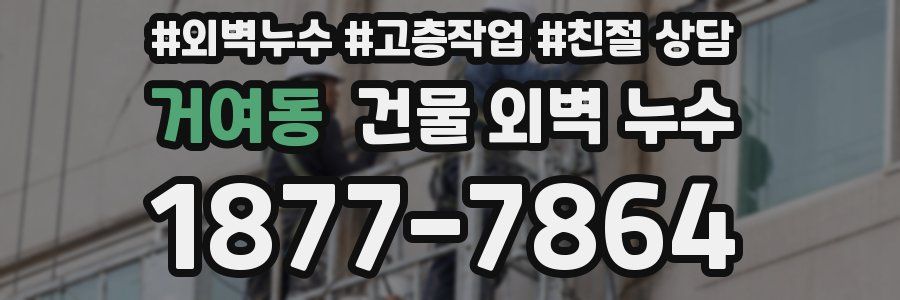 거여동 건물 외벽 누수
