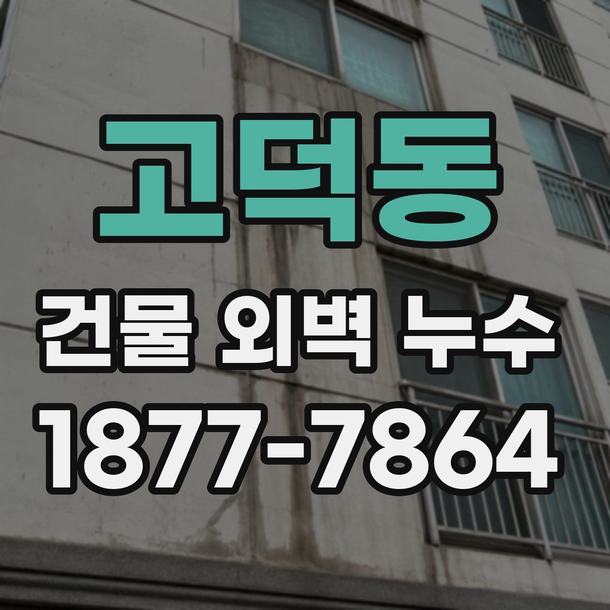 고덕동 건물 외벽 누수