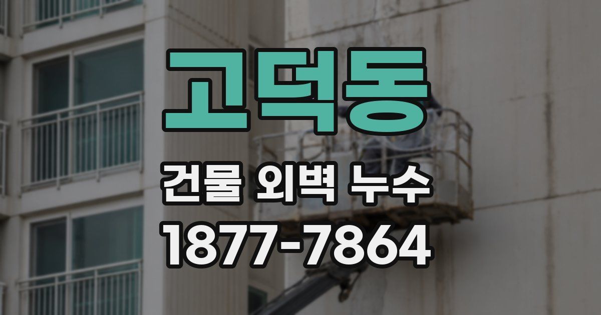 고덕동 건물 외벽 누수