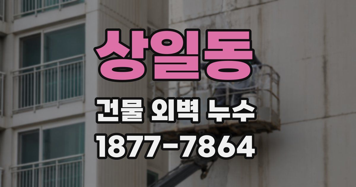 상일동 건물 외벽 누수