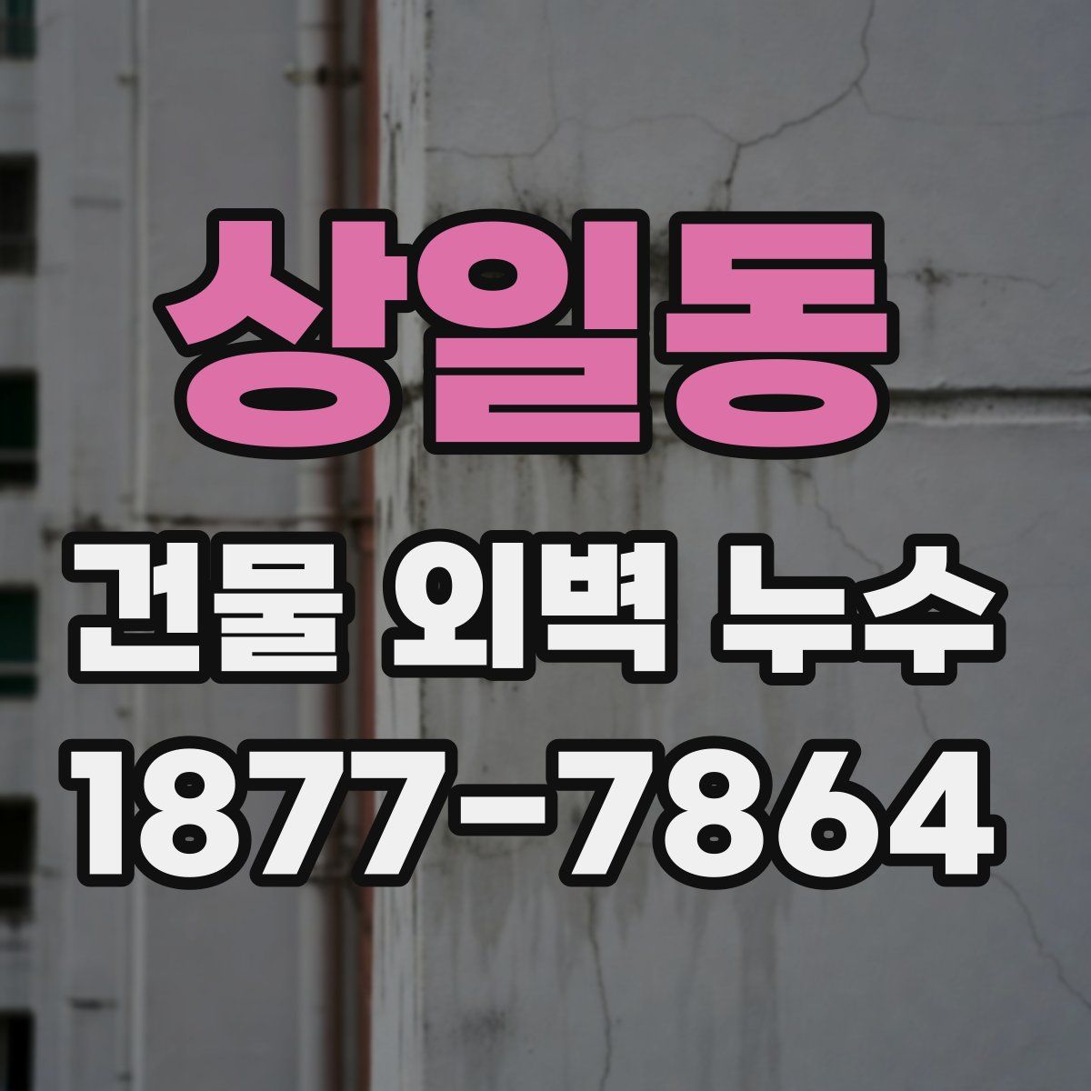 상일동 건물 외벽 누수