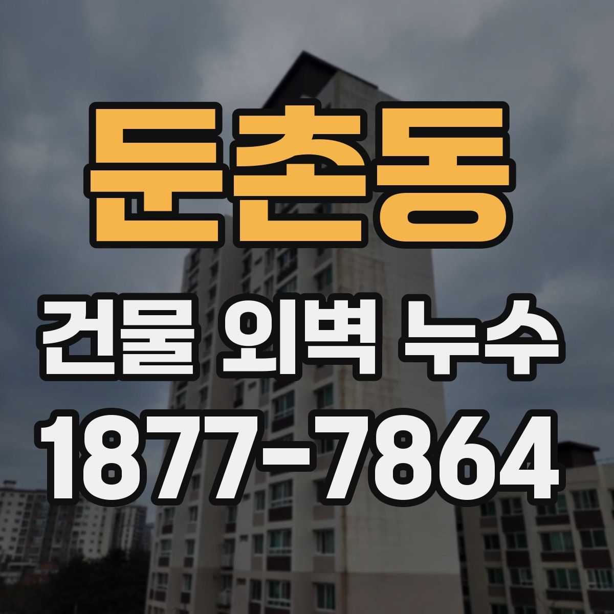 둔촌동 건물 외벽 누수