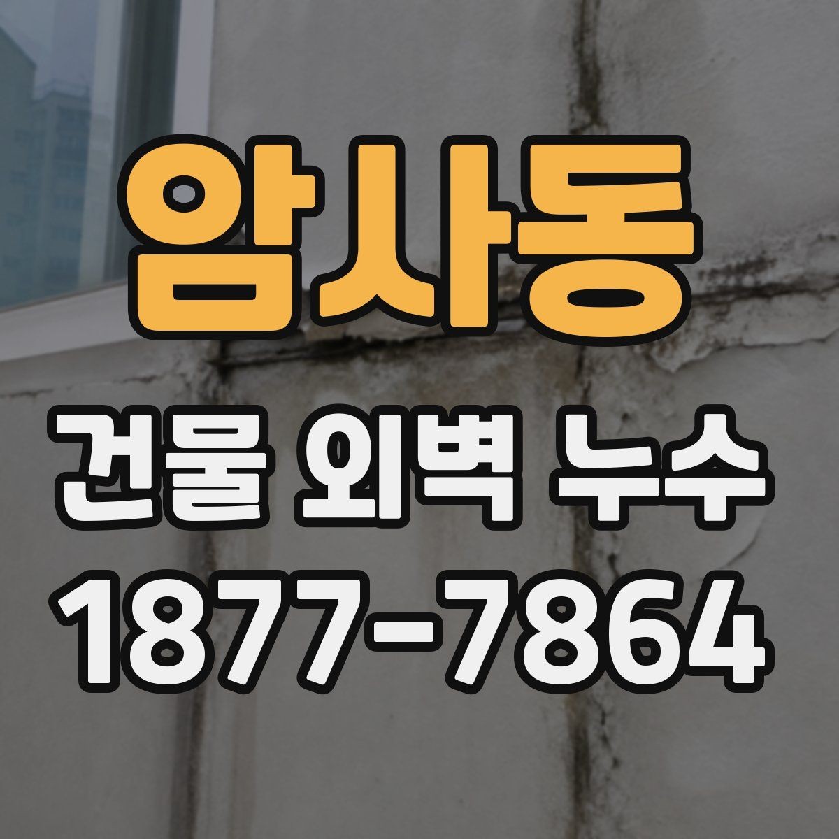 암사동 건물 외벽 누수 점검 시기와 확인 항목
